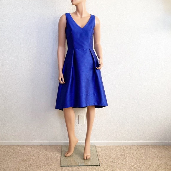 Alfred Sung Royal Blue High-Low Formal Dress - Picture 2 of 15
